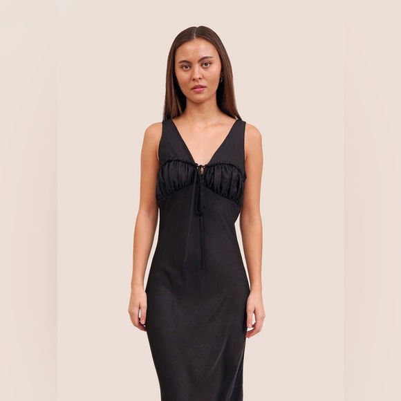 CIAO LUCIA CAROLINNE DRESS - BLACK SIZE MEDIUM - Picture 5 of 8